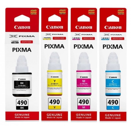 Комплект чорнил Canon GI-490 B/C/M/Y (SET490C) 1х135мл/3х70мл