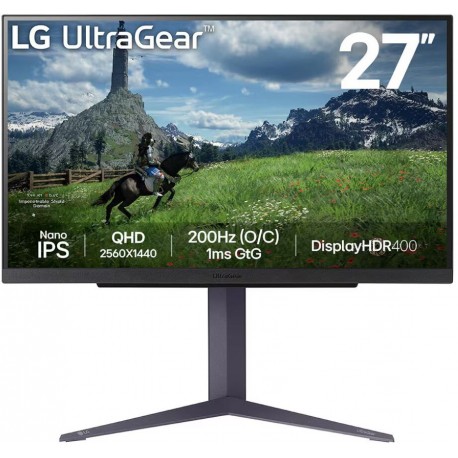 Монітор LG UltraGear 27GS85Q-B ~ 27"/2560x1440/IPS/200Гц