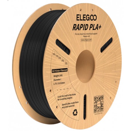 Філамент ELEGOO Rapid PLA+ 1.75mm 1kg Black (50.203.0114)