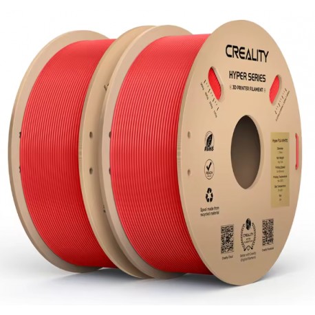 Набір філаменту для 3D принтера  Creality Hyper PLA 1кг 1.75мм Red 2шт 