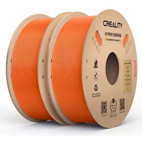 Набір філаменту для 3D принтера  Creality Hyper PLA 1кг 1.75мм Orange 2 шт