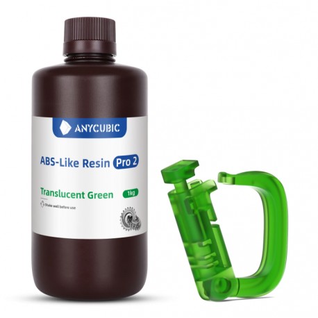Фотополімерна смола Anycubic ABS-Like Resin Pro 2 1кг Translucent Green