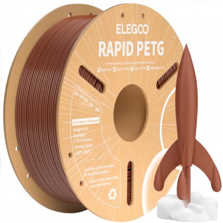 Філамент для 3D принтера ELEGOO Rapid PETG 1 кг 1.75мм  Brown (50.203.0225)