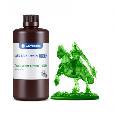 Фотополімерна смола Anycubic ABS-Like Resin Pro 2 1кг Translucent Green